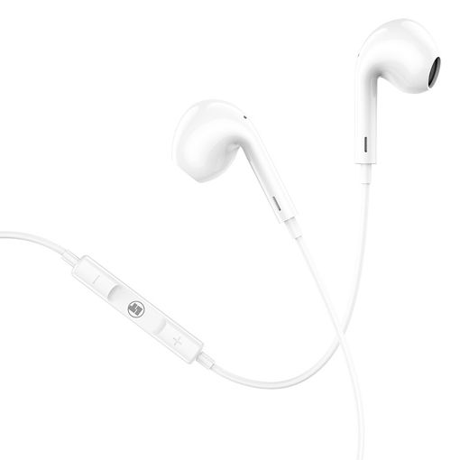 Εικόνα της Earphones Lamtech Lightning Wired with Mic White LAM111740