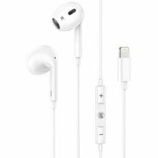 Εικόνα της Earphones Lamtech Lightning Wired with Mic White LAM111740