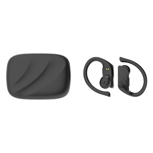 Εικόνα της True Wireless Earphones Lamtech Sport Bluetooth Black LAM021820
