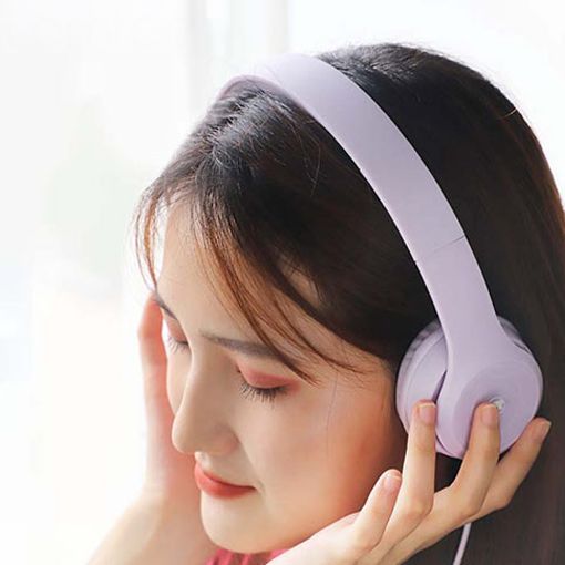 Εικόνα της Headset Lamtech Extra Bass Stereo Purple LAM113737