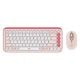 Εικόνα της Πληκτρολόγιο-Ποντίκι Logitech Pop Icon Combo Bluetooth Rose/Off White 920-013113