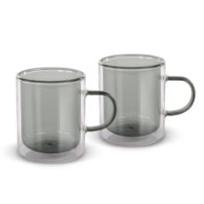 Εικόνα της Σετ Φλιτζάνια Lamart Vaso Tea 350ml Διαφανή/Μαύρα 2 τμχ LT9121