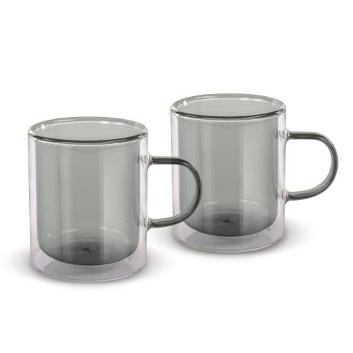 Εικόνα της Σετ Φλιτζάνια Lamart Vaso Tea 350ml Διαφανή/Μαύρα 2 τμχ LT9121