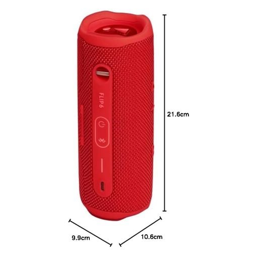 Εικόνα της Ηχείο JBL Flip 6 Waterproof Bluetooth Red JBLFLIP6RED