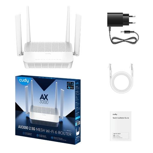 Εικόνα της Router Cudy WR3000H v1.0 2.5 Gbps Mesh Dual-Band Wi-Fi 6 AX3000