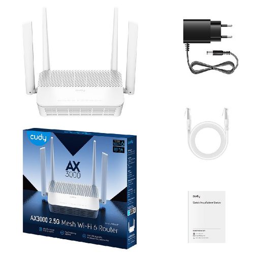 Εικόνα της Router Cudy WR3000P v1.0 2.5G Mesh Dual-Band Wi-Fi6 AX3000