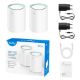 Εικόνα της Access Point Cudy M1500 Whole Home Mesh WiFi 6 System AX1500 Gigabit Ethernet (2-Pack)