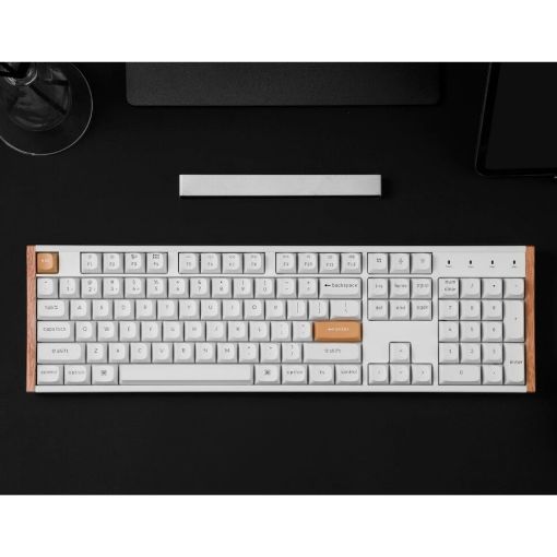Εικόνα της Πληκτρολόγιο Keychron K10 HE Full Wireless RGB Hot-Swappable Magnetic Nebula Switches (US) Special Edition White K10H-Q1