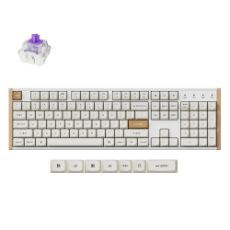 Εικόνα της Πληκτρολόγιο Keychron K10 HE Full Wireless RGB Hot-Swappable Magnetic Nebula Switches (US) Special Edition White K10H-Q1