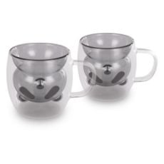 Εικόνα της Σετ Κούπες Lamart Vaso Γυάλινες 230ml Διάφανες/Μαύρες 2 τμχ LT9126