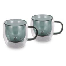 Εικόνα της Σετ Κούπες Lamart Vaso Γυάλινες 250ml Διάφανες/Πράσινες 2 τμχ LT9127