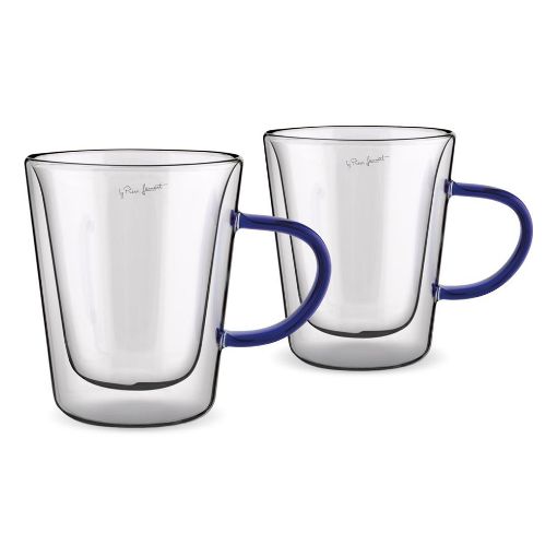 Εικόνα της Σετ Φλιτζάνια Lamart Vaso Tea 300ml Διαφανή/Μπλε 2 τμχ LT9119