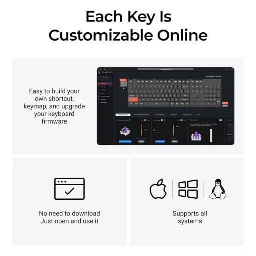 Εικόνα της Πληκτρολόγιο Keychron K10 HE Full Wireless RGB Hot-Swappable Magnetic Nebula Switches (US) Special Edition Black K10H-F1