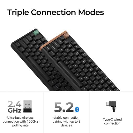 Εικόνα της Πληκτρολόγιο Keychron K10 HE Full Wireless RGB Hot-Swappable Magnetic Nebula Switches (US) Special Edition Black K10H-F1