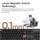 Εικόνα της Πληκτρολόγιο Keychron K10 HE Full Wireless RGB Hot-Swappable Magnetic Nebula Switches (US) Special Edition Black K10H-F1