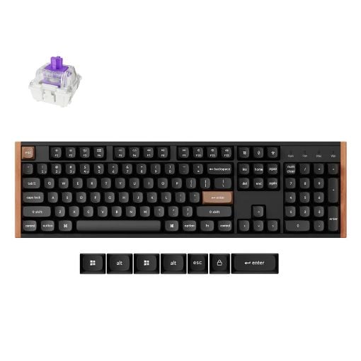 Εικόνα της Πληκτρολόγιο Keychron K10 HE Full Wireless RGB Hot-Swappable Magnetic Nebula Switches (US) Special Edition Black K10H-F1