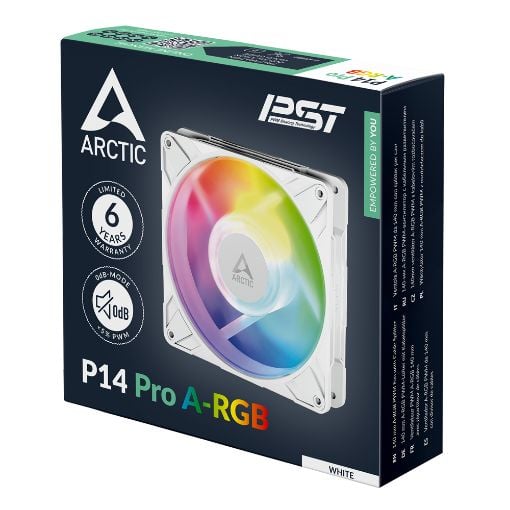 Εικόνα της Case Fan Arctic P14 Pro A-RGB PWM 140mm White ACFAN00318A