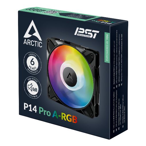 Εικόνα της Case Fan Arctic P14 Pro A-RGB PWM 140mm Black ACFAN00315A