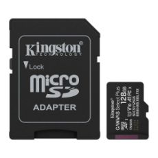 Εικόνα της Κάρτα Μνήμης MicroSDXC Kingston Canvas Select Plus 128GB + SD Adapter SDCS3/128GB