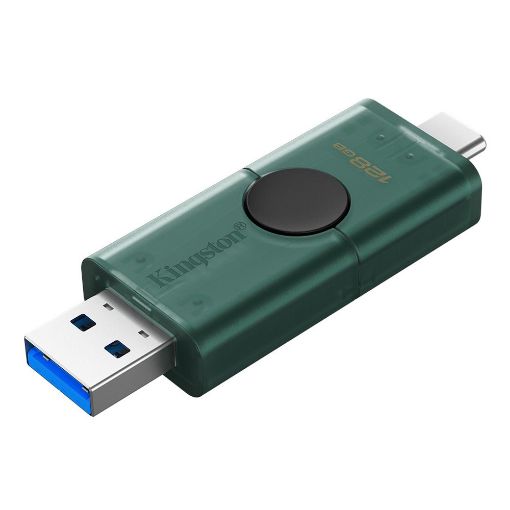 Εικόνα της Kingston DataTraveler Duo USB-A/USB-C 3.2 Gen1 128GB Green/Black DTDEG2/128GB