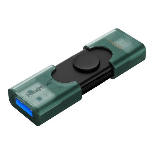 Εικόνα της Kingston DataTraveler Duo USB-A/USB-C 3.2 Gen1 128GB Green/Black DTDEG2/128GB