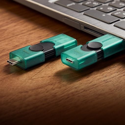 Εικόνα της Kingston DataTraveler Duo USB-A/USB-C 3.2 Gen1 256GB Green/Black DTDEG2/256GB