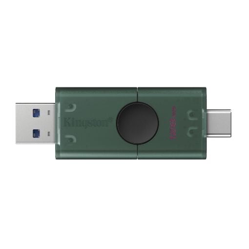 Εικόνα της Kingston DataTraveler Duo USB-A/USB-C 3.2 Gen1 256GB Green/Black DTDEG2/256GB