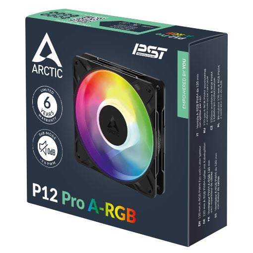 Εικόνα της Case Fan Arctic P12 Pro A-RGB PWM 120mm Black ACFAN00309A