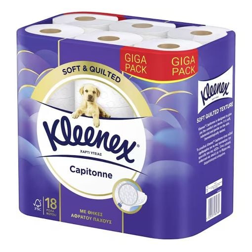 Εικόνα της Χαρτί Υγείας Kleenex Capitonne 2 Φύλλων 18 Ρολά 179680