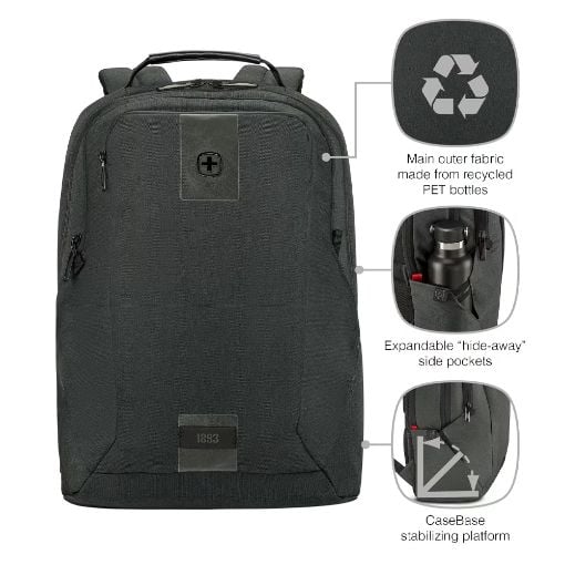 Εικόνα της Τσάντα Laptop 16" Wenger MX Eco Professional Backpack 20L Charcoal 612261