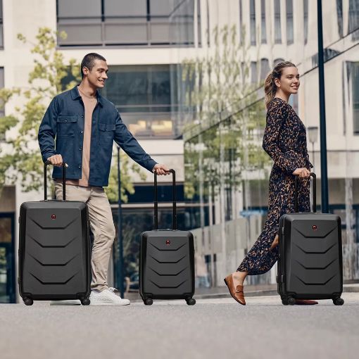 Εικόνα της Βαλίτσα Wenger Prymo Medium Hardside 65x45x26cm 59lt Black 612537