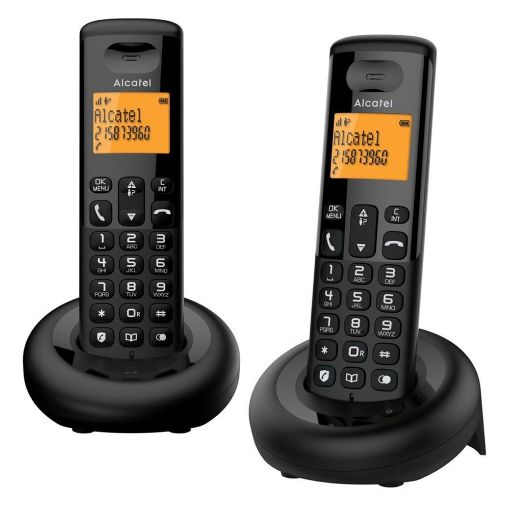 Εικόνα της Ασύρματο Τηλέφωνο Alcatel E160 Duo Black