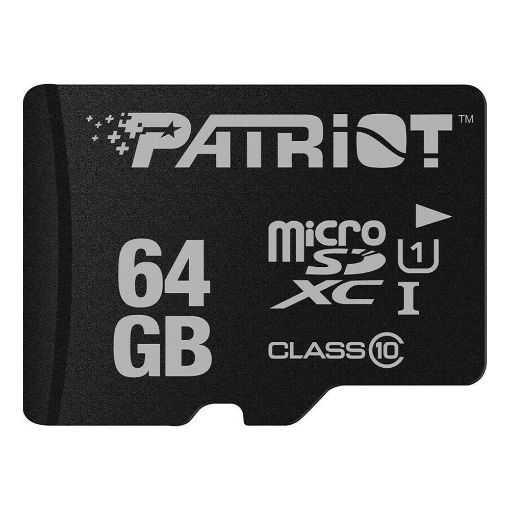 Εικόνα της Κάρτα Μνήμης microSDXC Patriot LX Series 64GB Class 10 UHS-I PSF64GMDC10