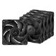 Εικόνα της Case Fan Arctic P12 Pro PST PWM 120mm Black (5-Pack) ACFAN00307A