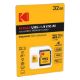 Εικόνα της Κάρτα Μνήμης microSDHC Kodak Class 10 32GB UHS-I U1 V10 + SD Adapter EKMSDM32GHC10K
