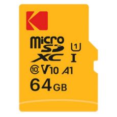 Εικόνα της Κάρτα Μνήμης microSDΧC Kodak Class 10 64GB UHS-I U1 V10 + SD Adapter EKMSDM64GXC10K