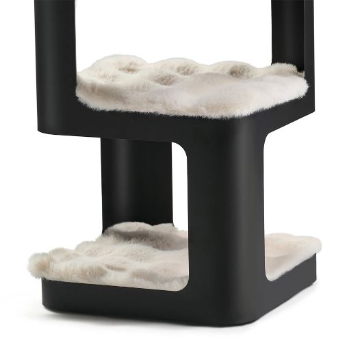 Εικόνα της Κρεβάτι Γάτας Eureka Ergonomic 3 Επιπέδων 35.5x35.5x56cm Μαύρο ERK-P-CET03-B