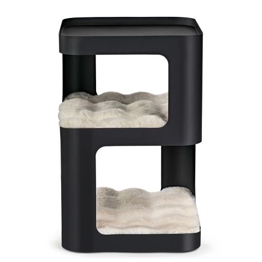 Εικόνα της Κρεβάτι Γάτας Eureka Ergonomic 3 Επιπέδων 35.5x35.5x56cm Μαύρο ERK-P-CET03-B