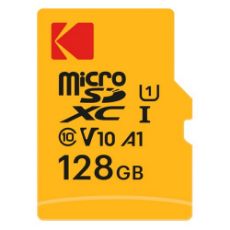 Εικόνα της Κάρτα Μνήμης microSDXC Kodak Class 10 128GB UHS-I U1 V10 + SD Adapter EKMSDM128GXC10K