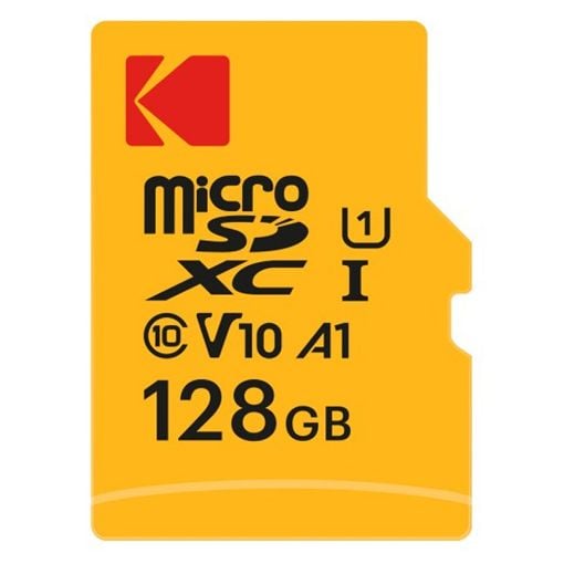 Εικόνα της Κάρτα Μνήμης microSDXC Kodak Class 10 128GB UHS-I U1 V10 + SD Adapter EKMSDM128GXC10K