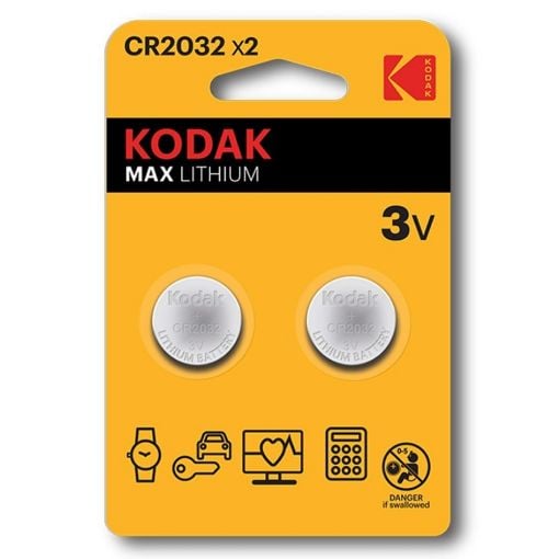 Εικόνα της Μπαταρίες Λιθίου Kodak CR2032 3V 2τμχ D-04-212-13