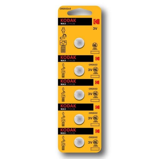 Εικόνα της Μπαταρίες Λιθίου Kodak CR2032 3V 5τμχ D-04-212-13