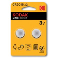 Εικόνα της Μπαταρίες Λιθίου Kodak CR2016 3V 2τμχ D-04-210-13