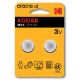 Εικόνα της Μπαταρίες Λιθίου Kodak CR2016 3V 2τμχ D-04-210-13