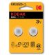 Εικόνα της Μπαταρίες Λιθίου Kodak CR2025 3V 2τμχ D-04-211-13
