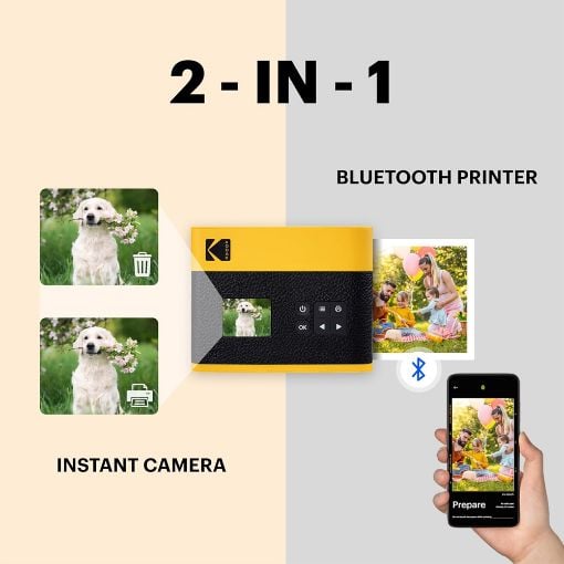 Εικόνα της Kodak Mini Shot 3 Era MS300 Instant Camera and Photo Printer Black