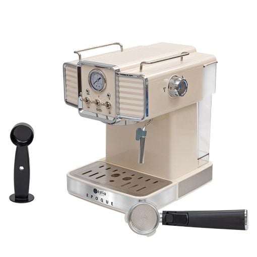 Εικόνα της Μηχανή Espresso Estia Retro Epoque 1350w 20 bar 1.5lt Κρεμ 06-12342