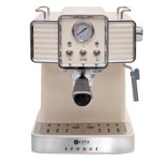 Εικόνα της Μηχανή Espresso Estia Retro Epoque 1350w 20 bar 1.5lt Κρεμ 06-12342