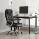 Εικόνα της Καρέκλα Γραφείου Songmics PU Leather Black OBG21BV1
