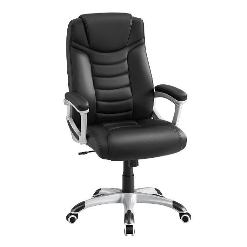 Εικόνα της Καρέκλα Γραφείου Songmics PU Leather Black OBG21BV1
